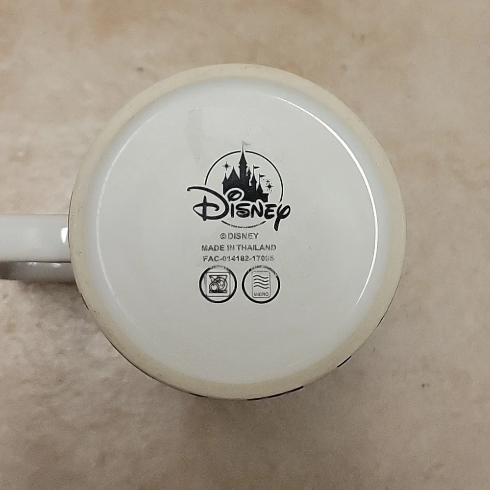Disney Parks Hidden Mickey Blue & White Geometric Icon 12 Oz Coffee / Tea Mug